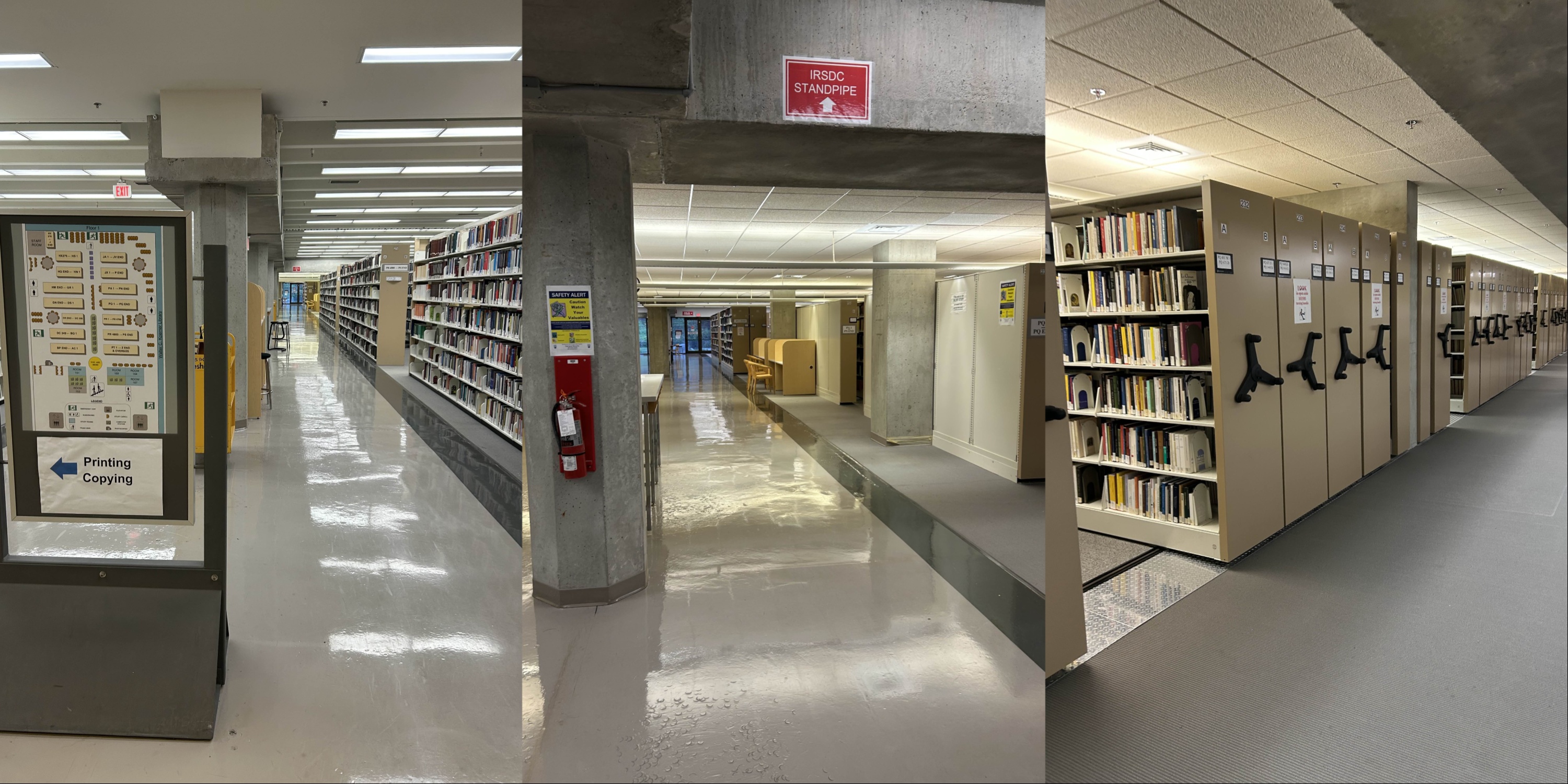 Figure 1. Navigating the Koerner Stacks.